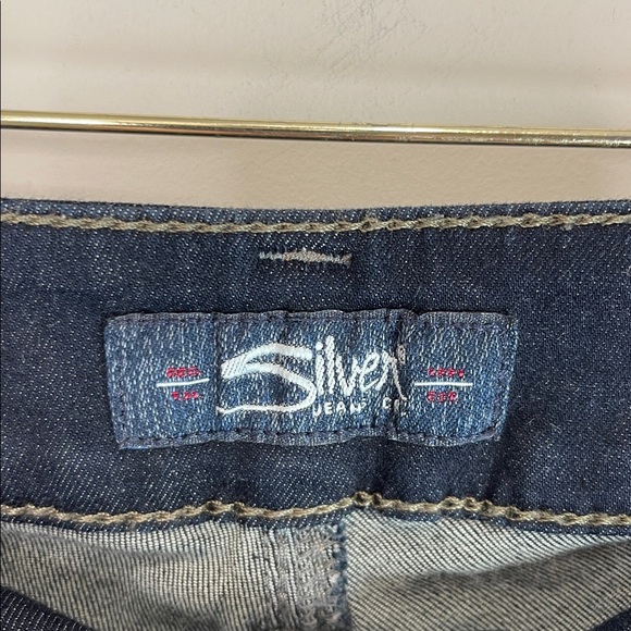 Silver Jeans Co Suki Slim Boot Jeans Blue Dark Wash Stretch Denim Mid Rise 30x33 - Picture 5 of 11